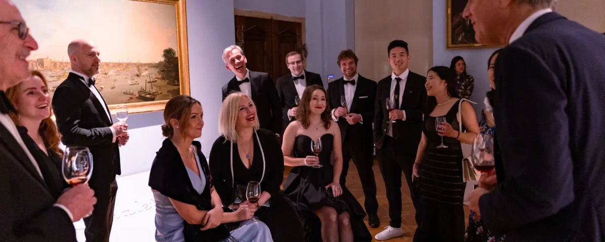 Guests at an award ceremony in Lobkowicz Palace, Prague Castle