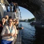Participants on a city tour during a Prague incentive event