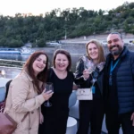 Guests on a boat deck during a Prague incentive event