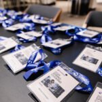 Branded delegate materials on the table at a Prague corporate event