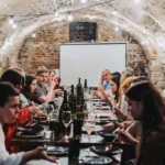 Private dinner in a historic Prague cellar venue